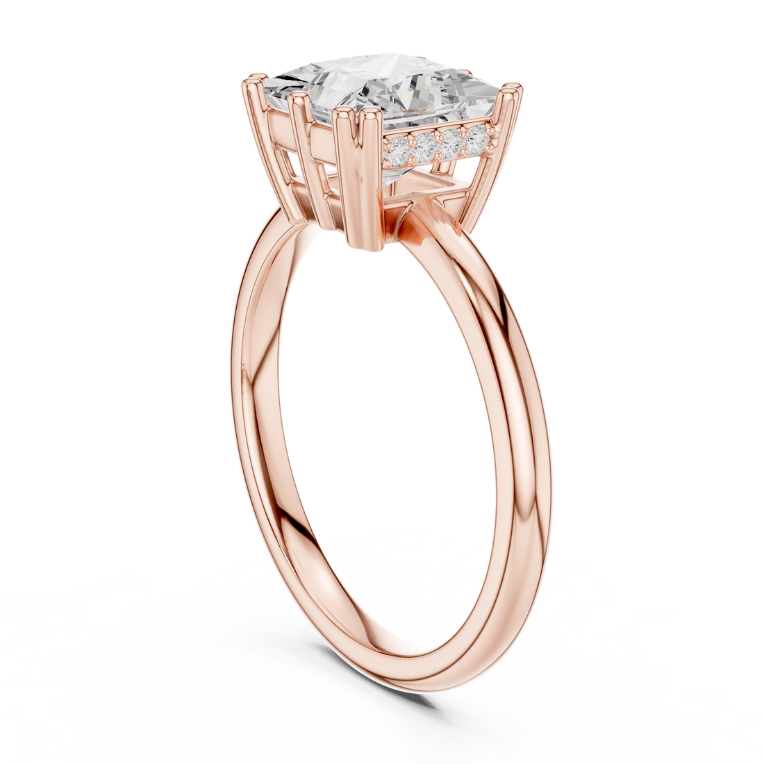 DDLR-929 - Solitaire Princess Ring - White Gold