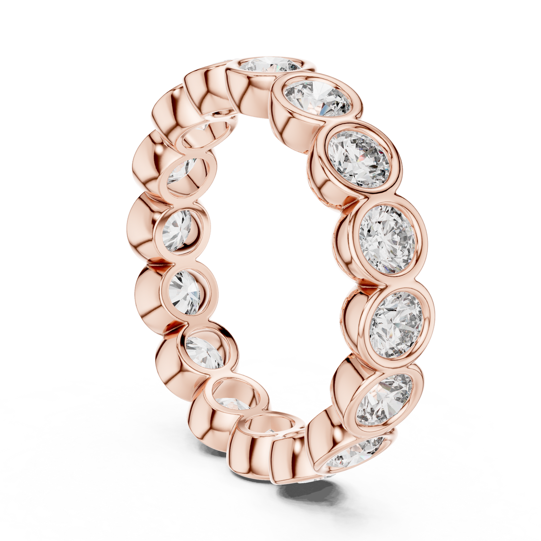 DDLR-216 - Eternity Round Ring - White Gold