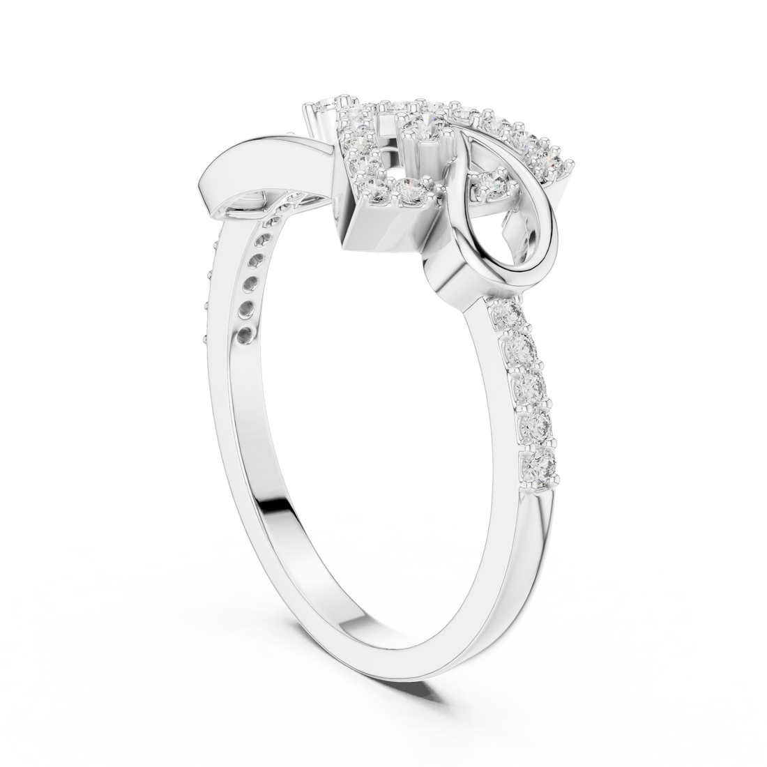LR-01 (56) - Fashion Unknown Ring - White Gold