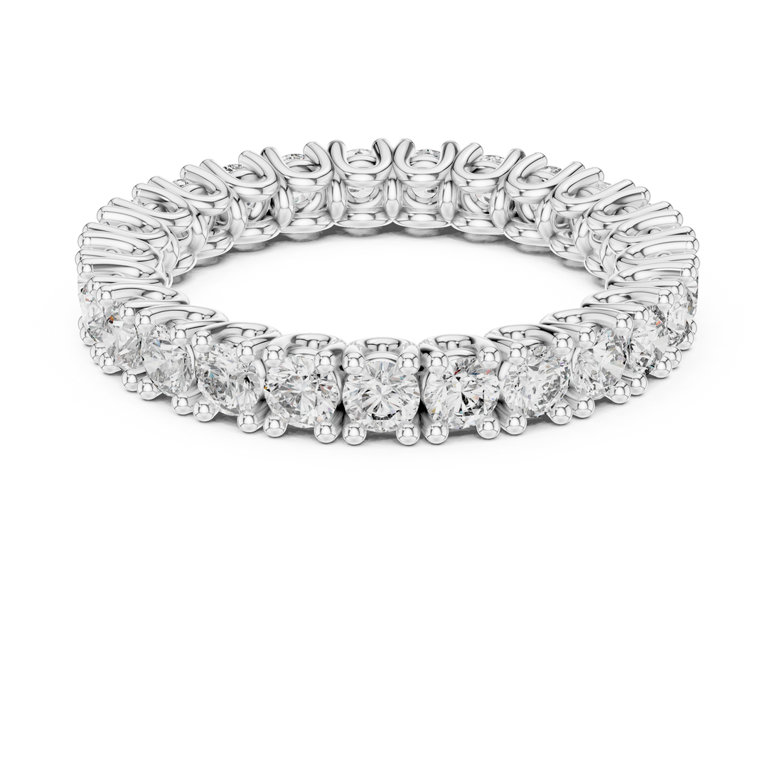Eternity Ring - Round | 12#10008@L - Rose Gold