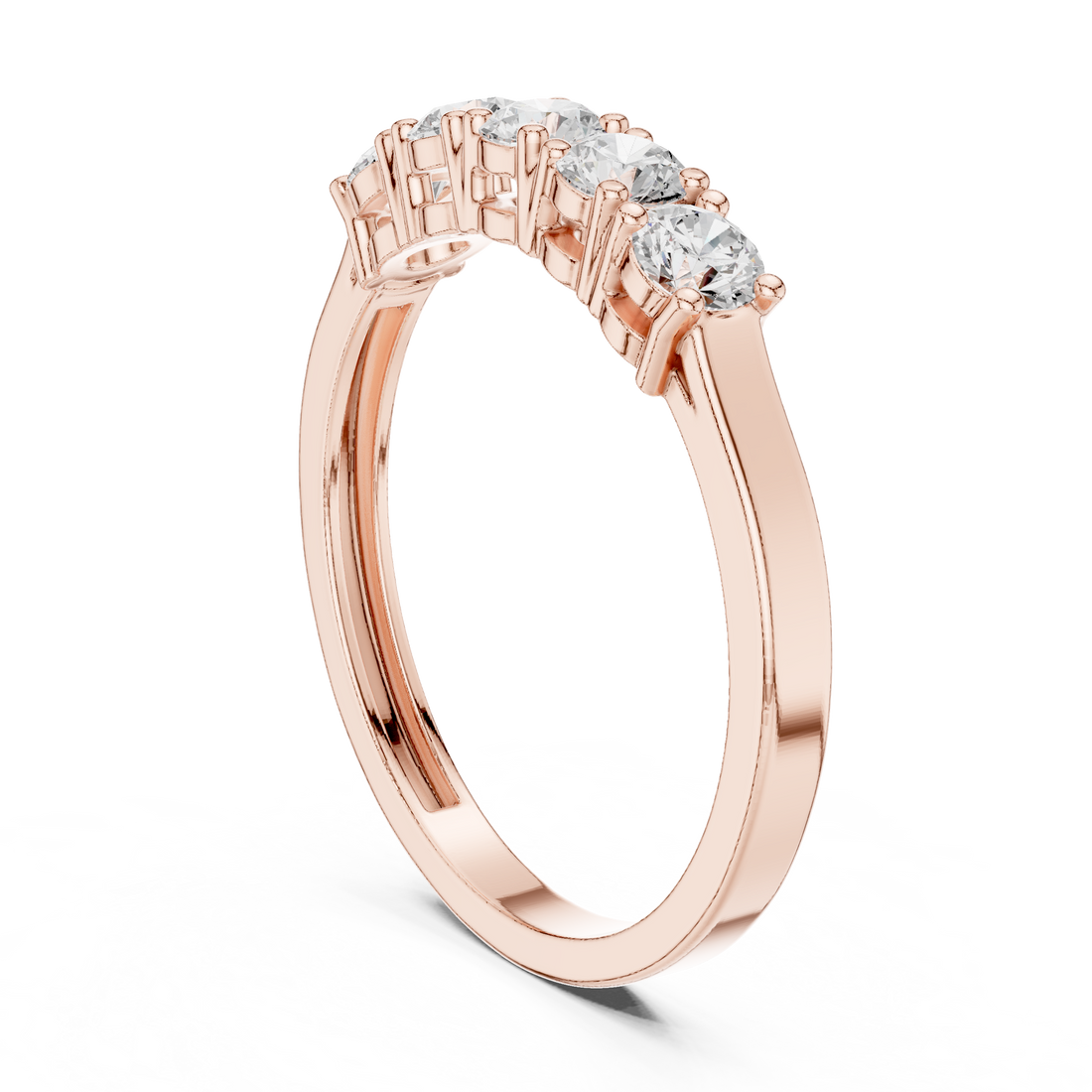 JLR-18 - Fashion Round Ring - White Gold