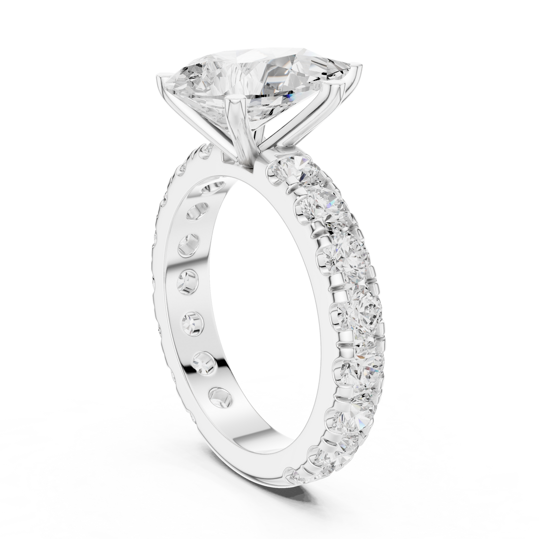 63 PE - Solitaire Marquise Ring - White Gold