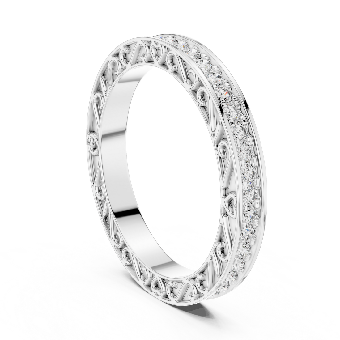996 - Eternity Round Ring - White Gold