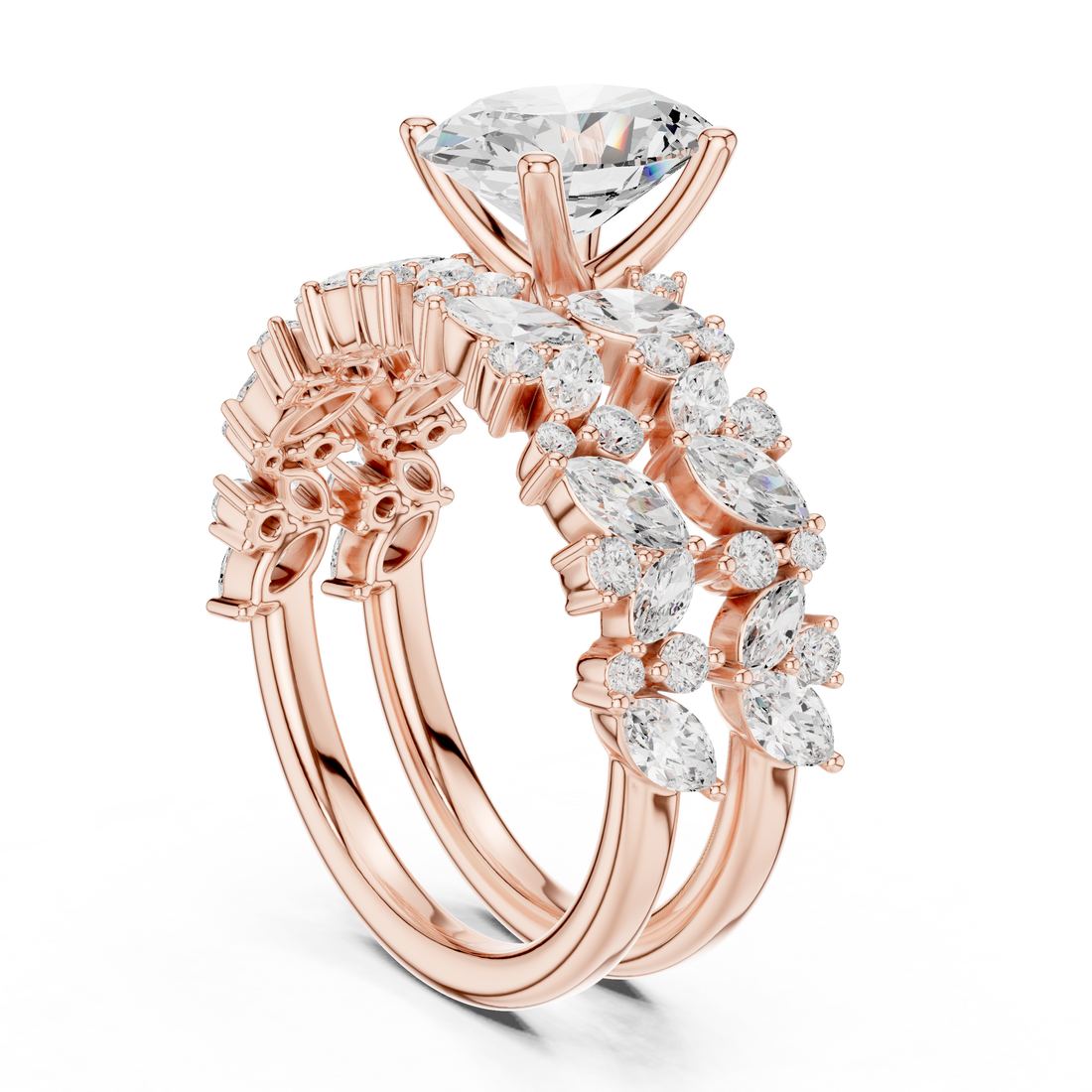 DDLR-943 - Fashion Oval Ring - White Gold