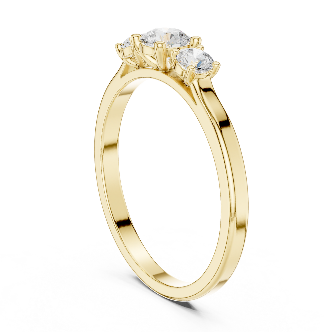 JLR-25 - Fashion Round Ring - White Gold
