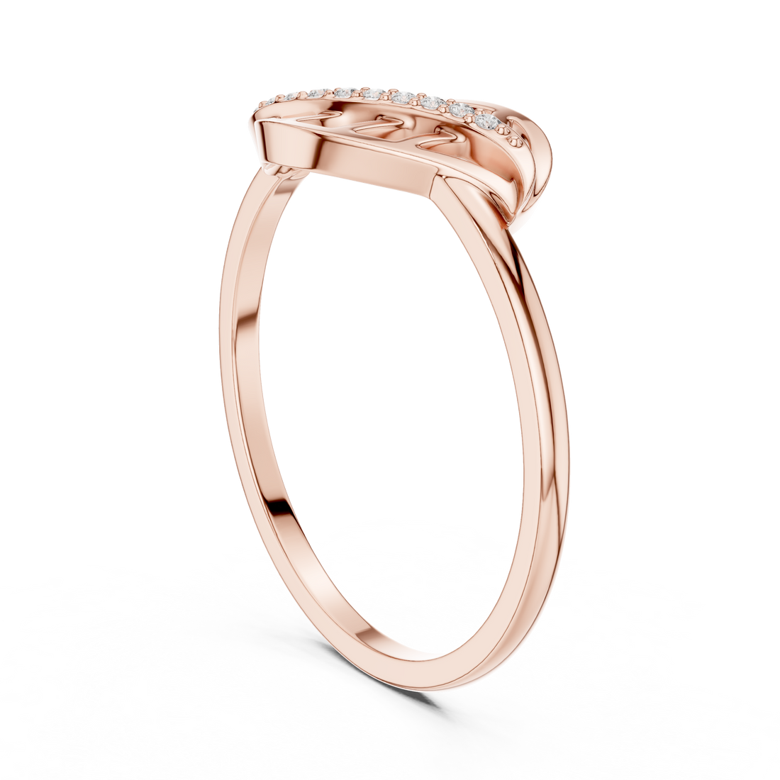 DR-6251 - Fashion None Ring - White Gold