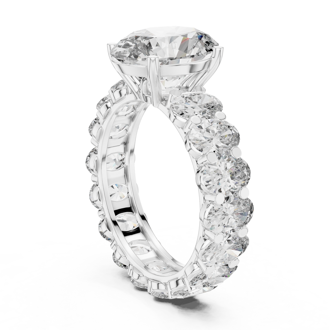 Eternity Ring - Oval | DDLR-198 - White Gold