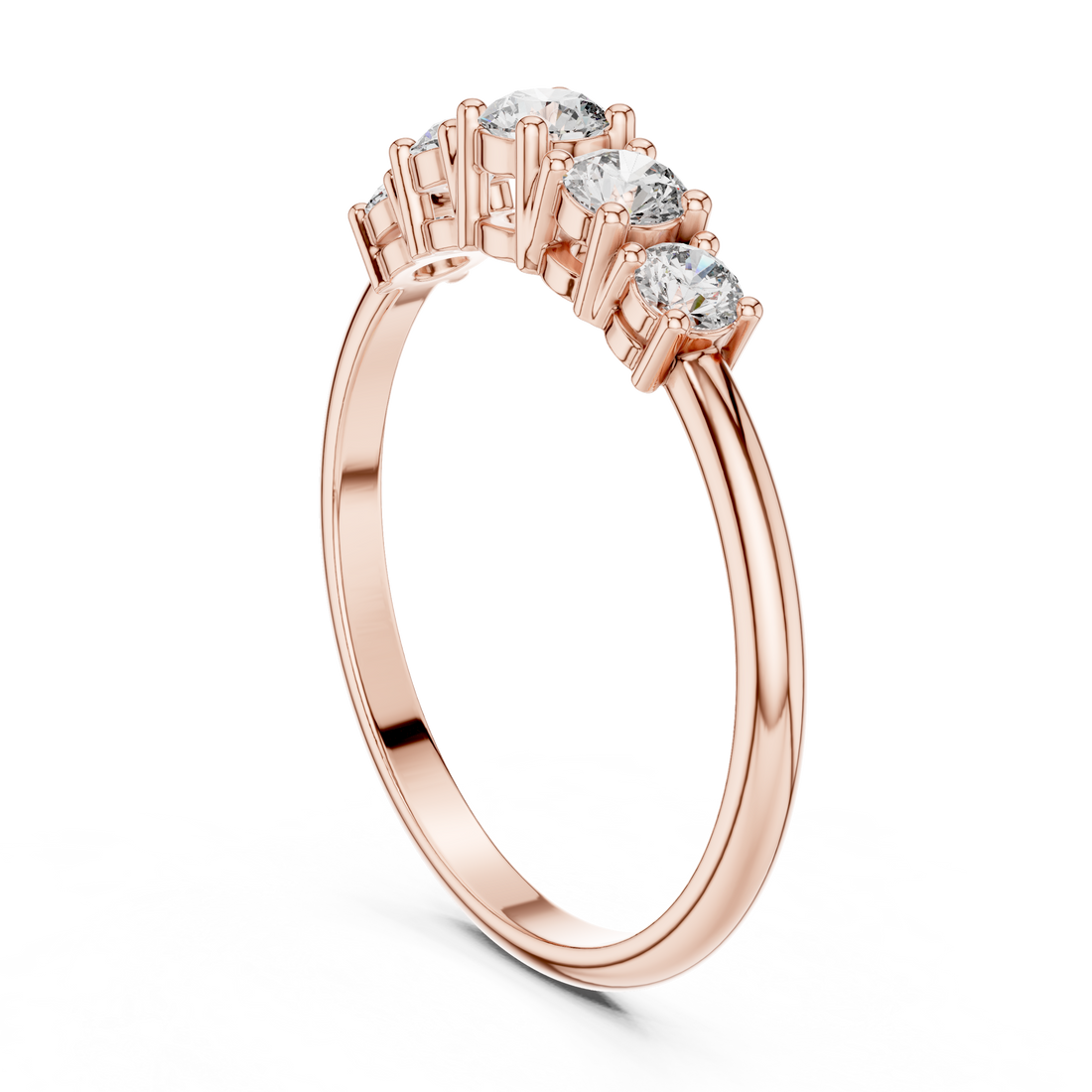 HLR-105 - Eternity Round Ring - White Gold