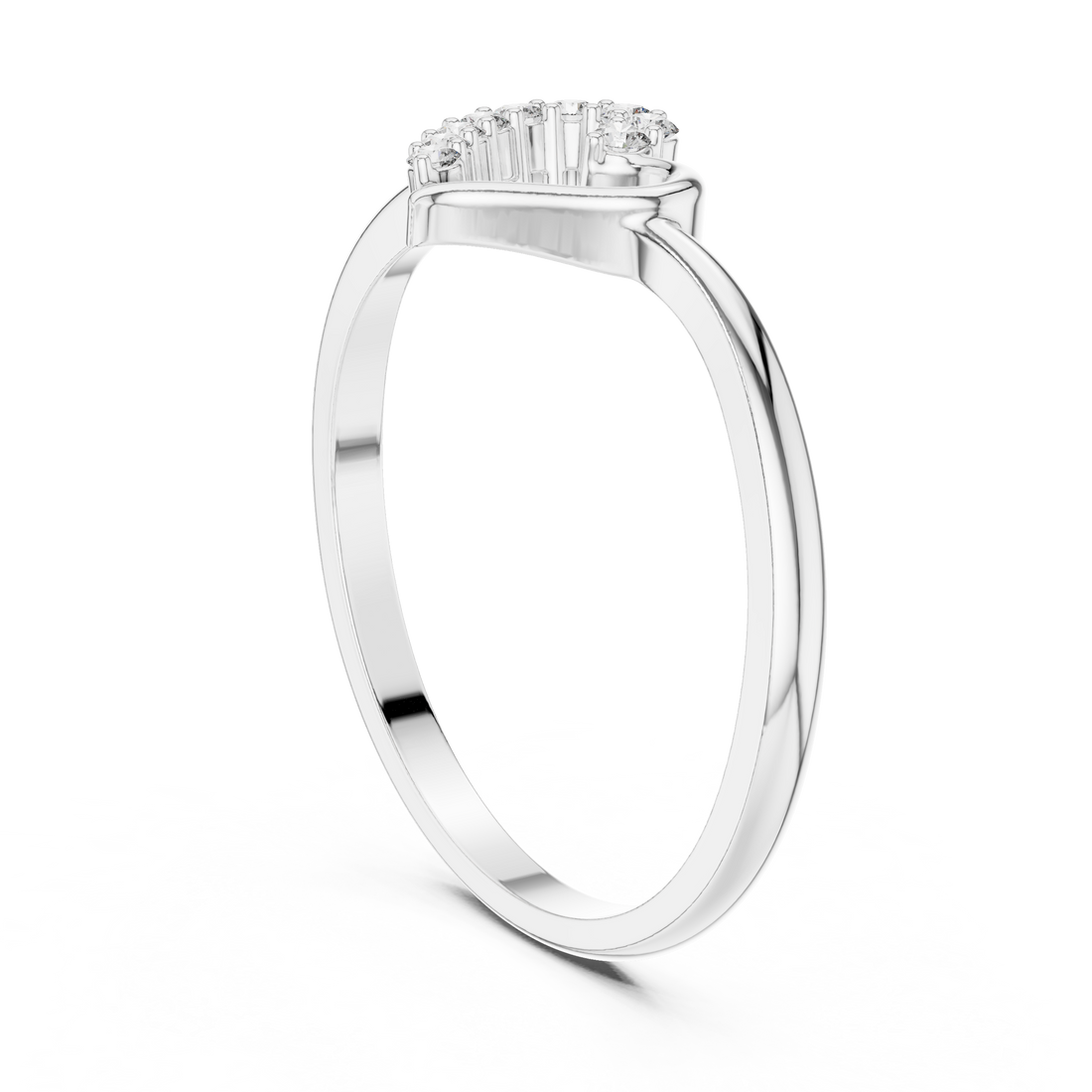 1 (177) - Fashion Unknown Ring - White Gold