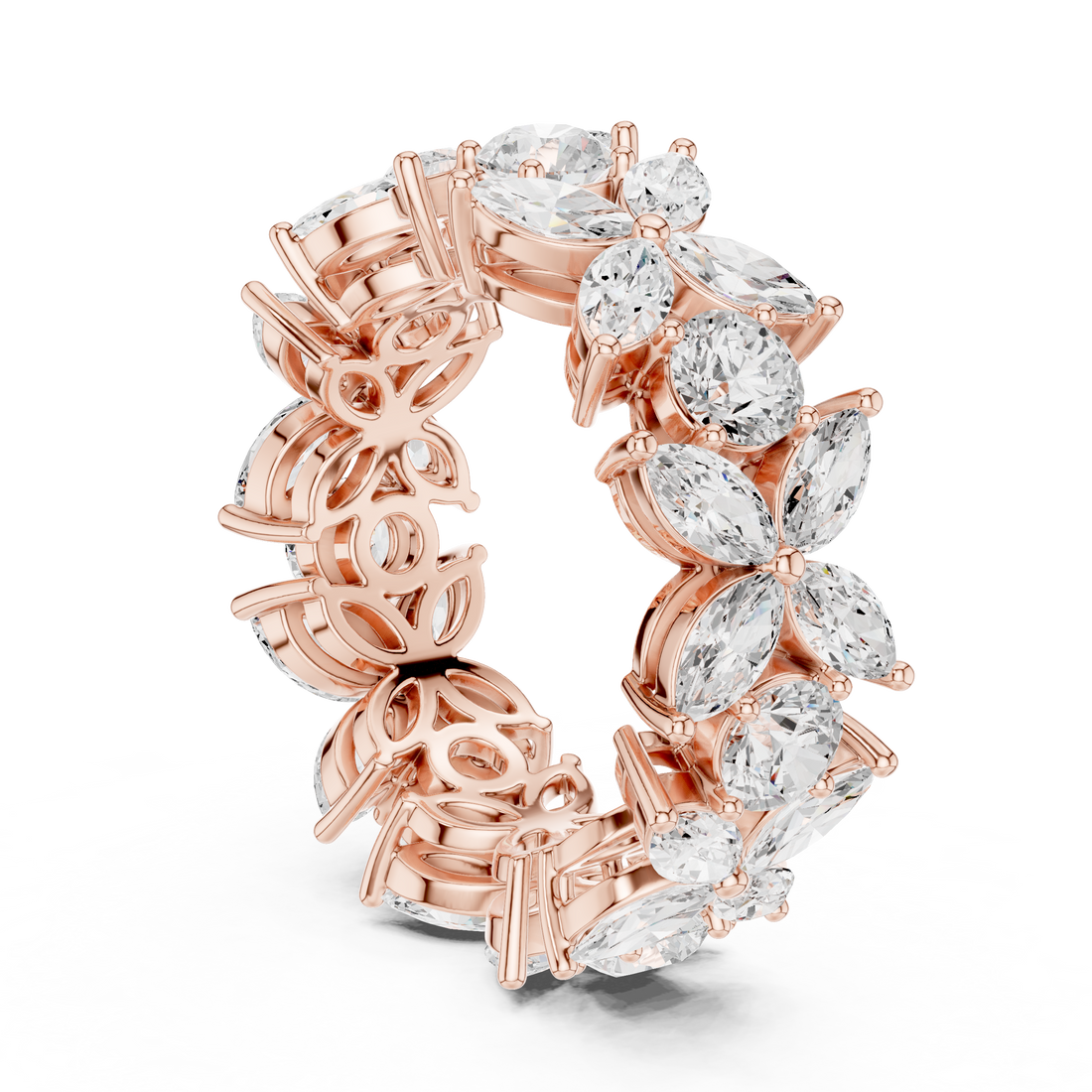 DDLR-439 - Eternity Round Ring - White Gold
