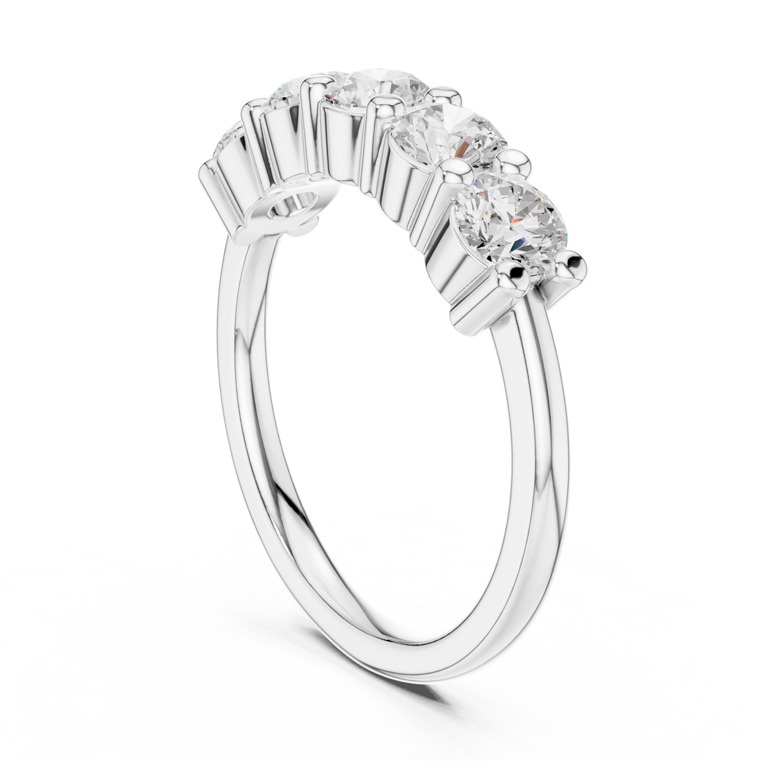 DDLR-616 - Eternity Round Ring - White Gold