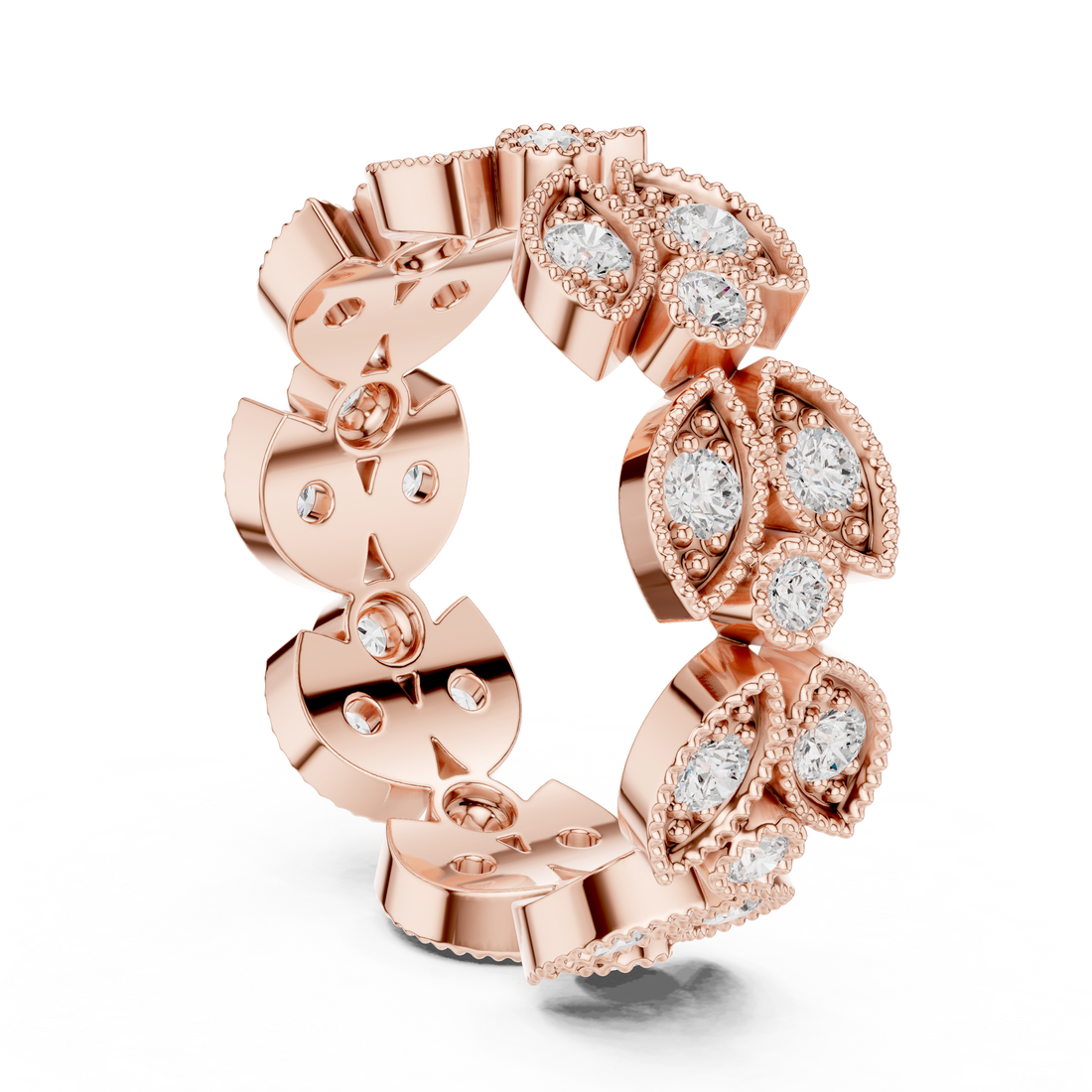 DDLR-368 - Eternity Round Ring - White Gold