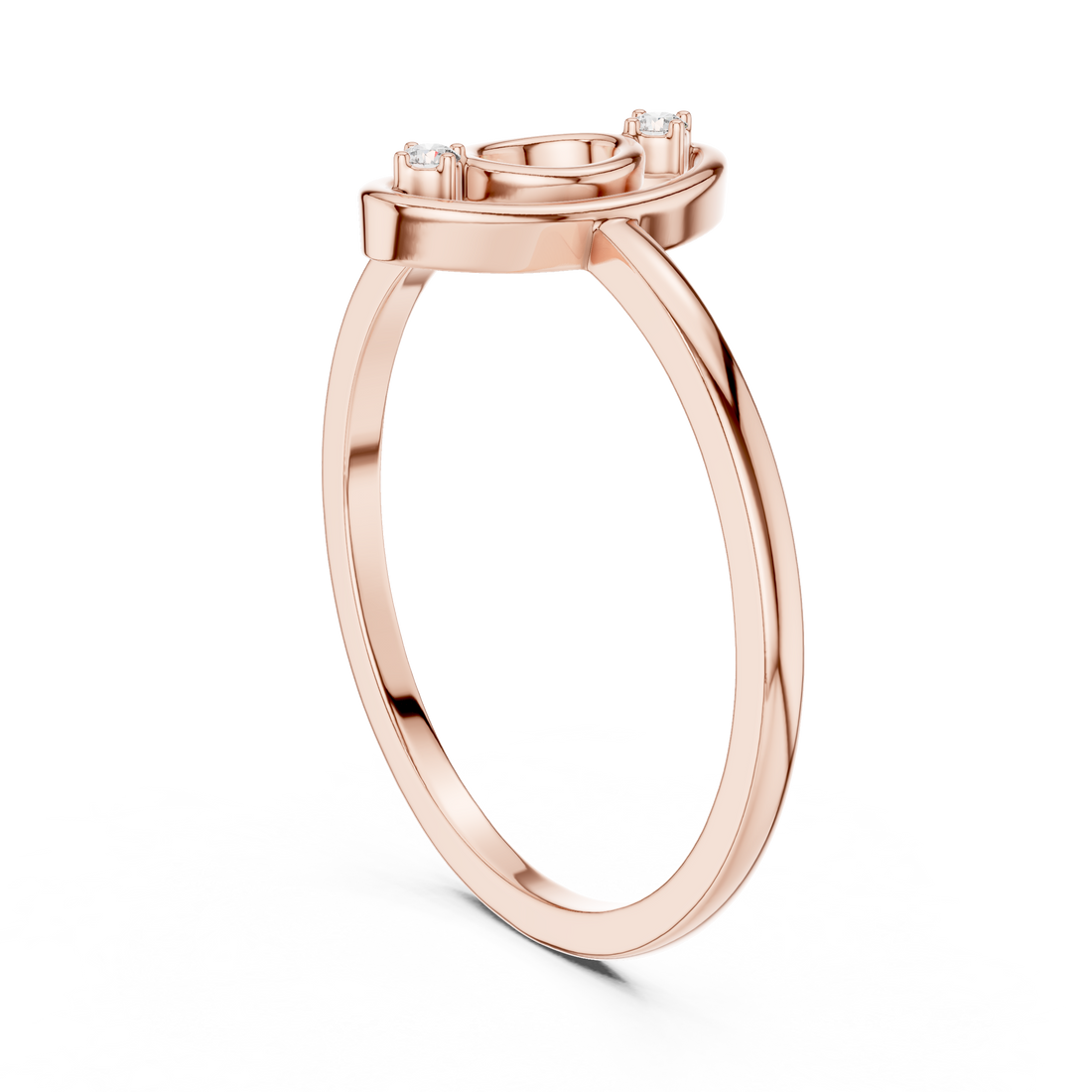 DR-6176 - Fashion None Ring - White Gold