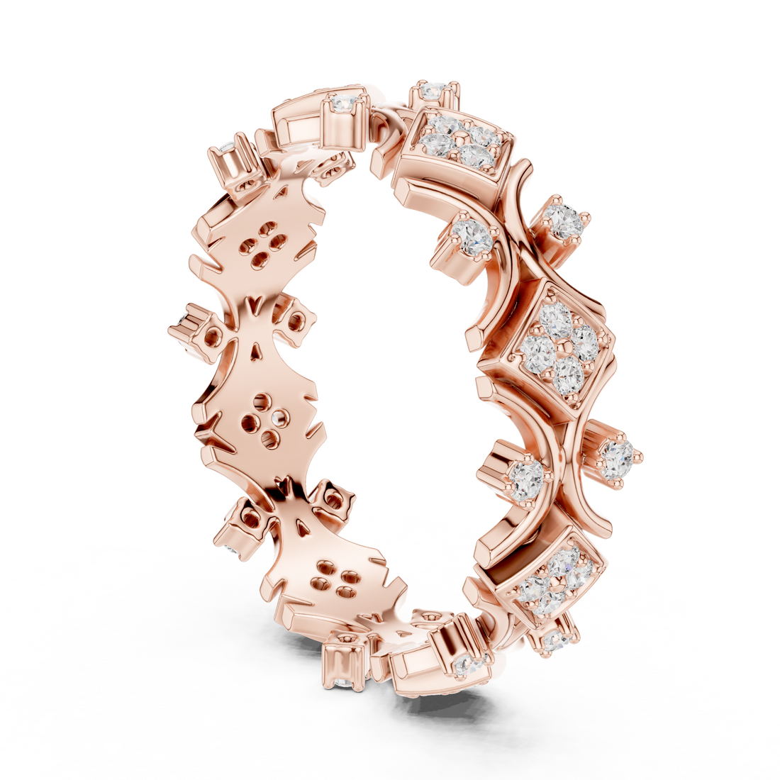 R38 - Eternity Round Ring - White Gold