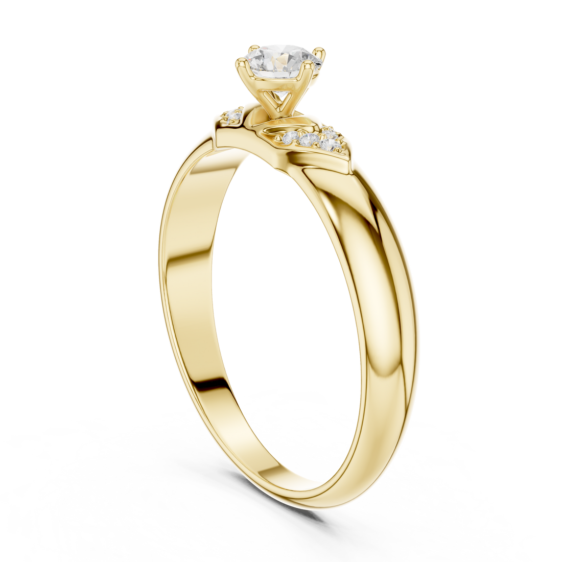 SBWR(12) - Fashion Round Ring - White Gold