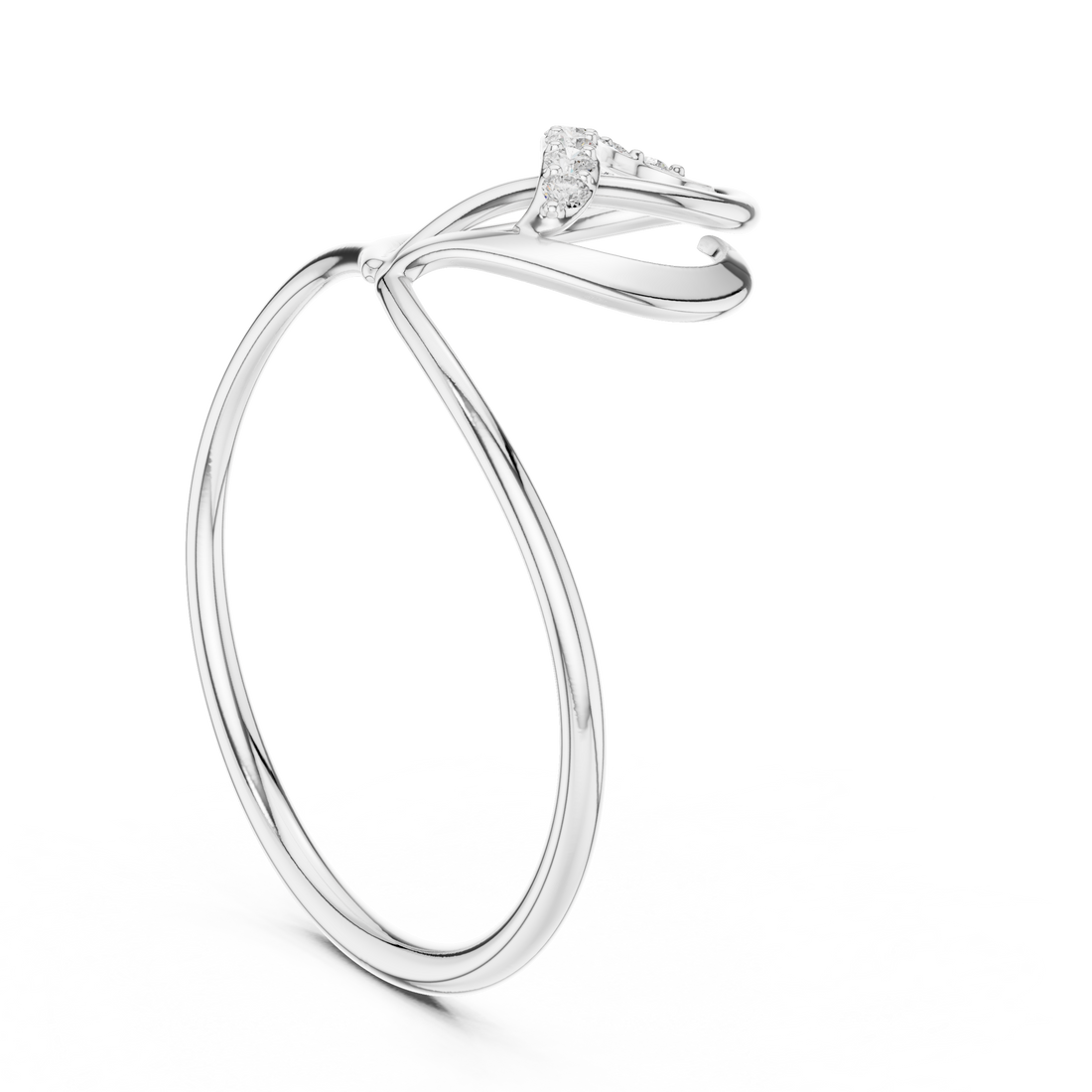 1 (129) - Fashion None Ring - White Gold
