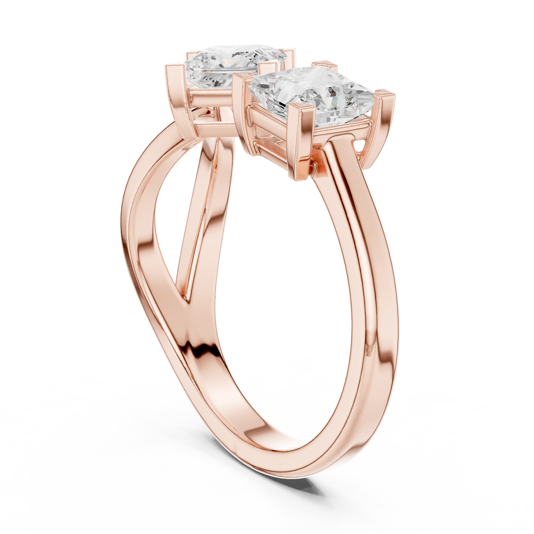 DDLR-485 - Fashion Princess Ring - White Gold