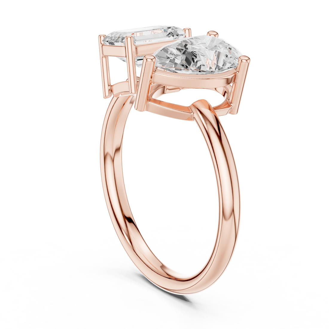 DDLR-1057 - Bypass Mixed Ring - White Gold