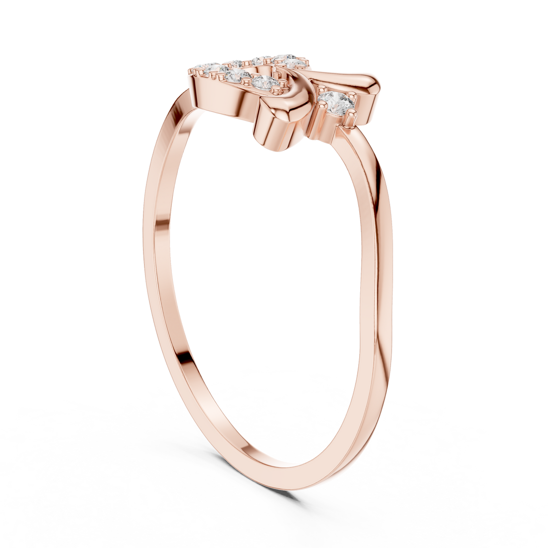 DR-6157 - Fashion Round Ring - White Gold