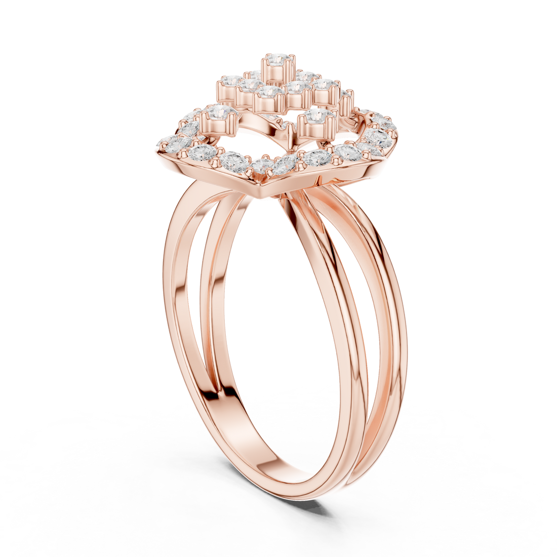 DDLR-459 - Fashion None Ring - White Gold