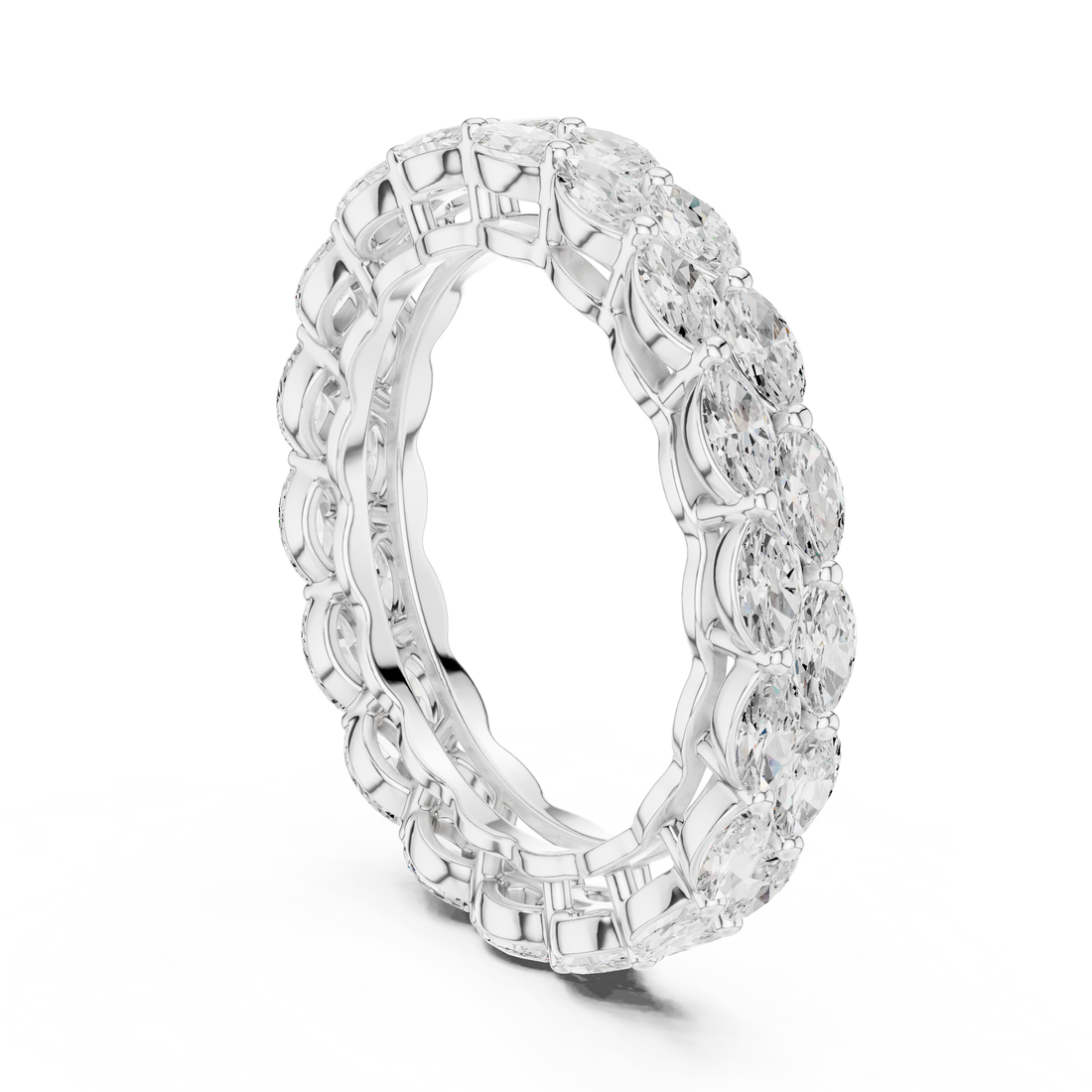 DDLR-309 - Eternity Marquise Ring - White Gold
