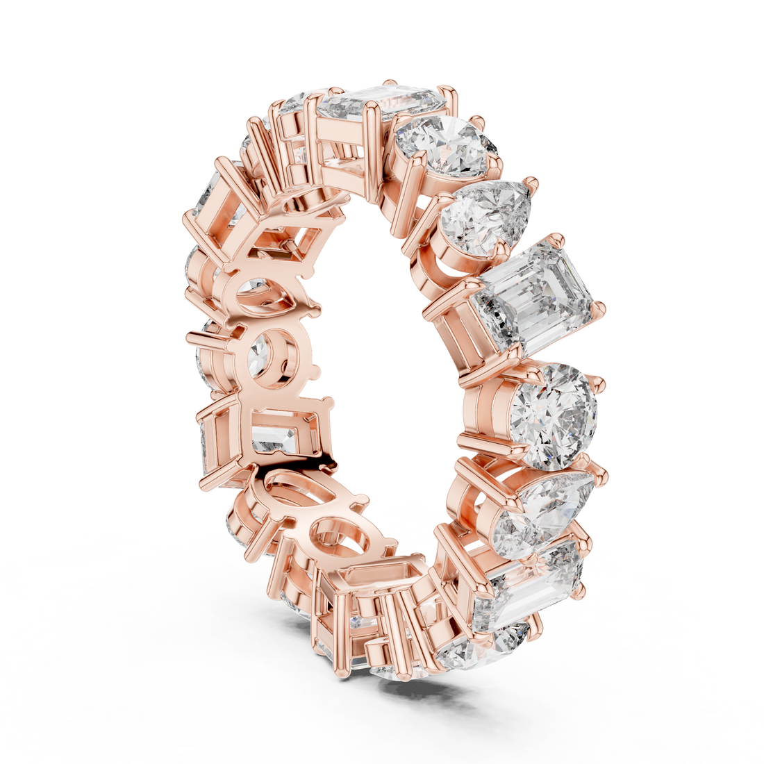 DDLR-215 - Eternity Mixed Ring - White Gold