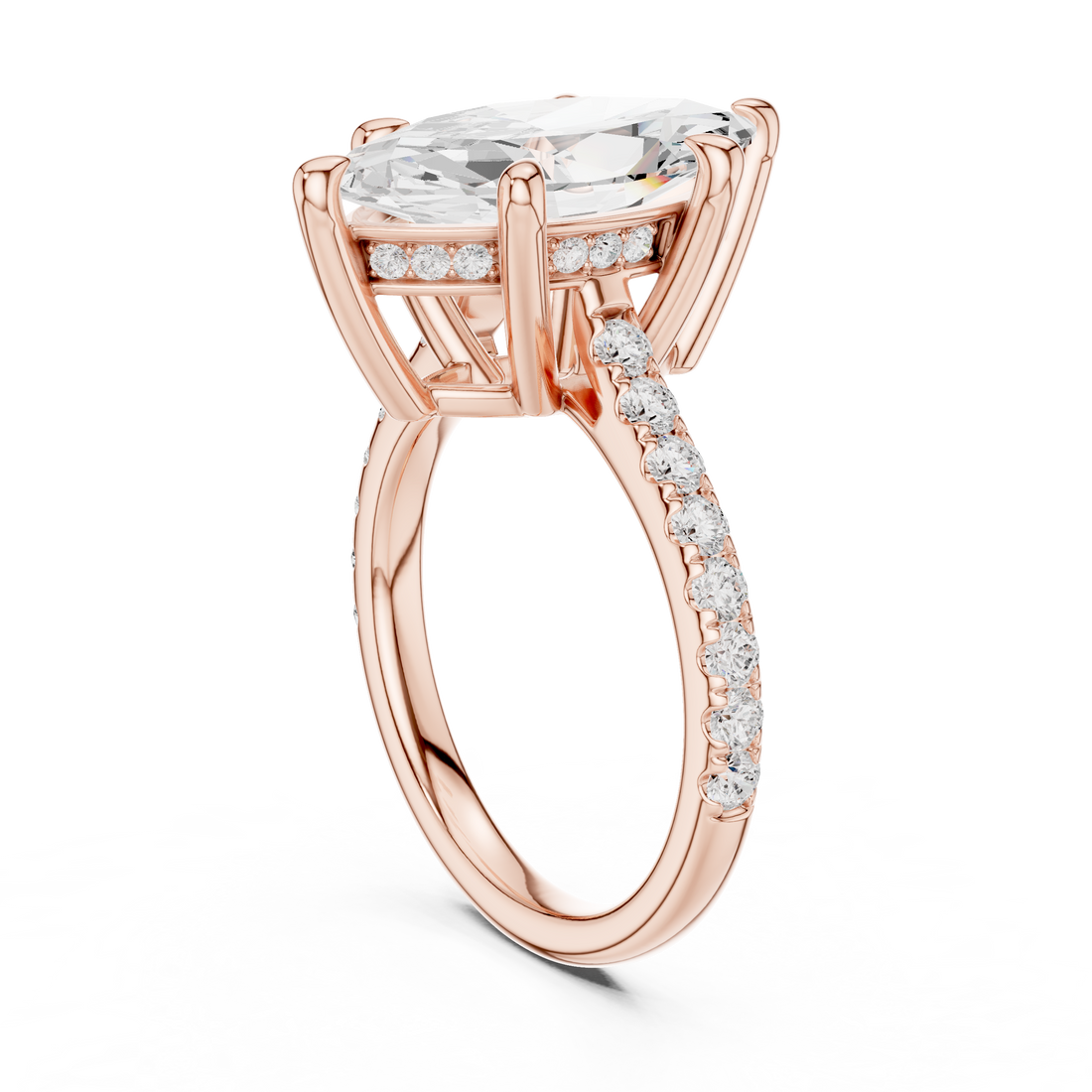 DDLR-250 - MQ - Solitaire Marquise Ring - White Gold