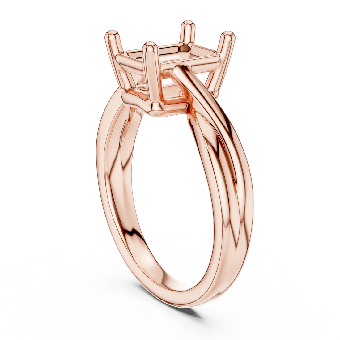 DDLR-112 - R00705-EM - Solitaire Emerald Ring - White Gold