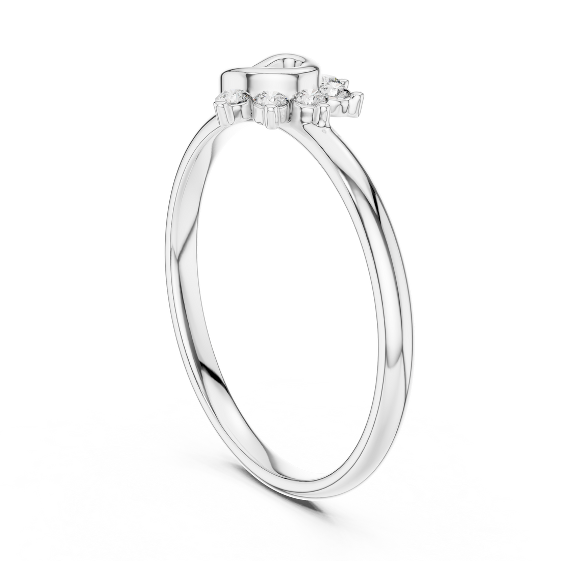 1 (363) - Fashion None Ring - White Gold