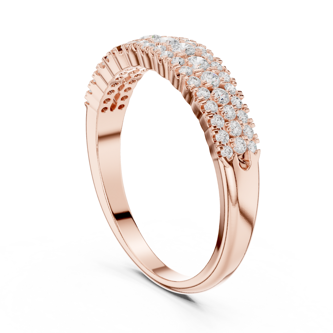 DDLR-449 - Eternity Round Ring - White Gold