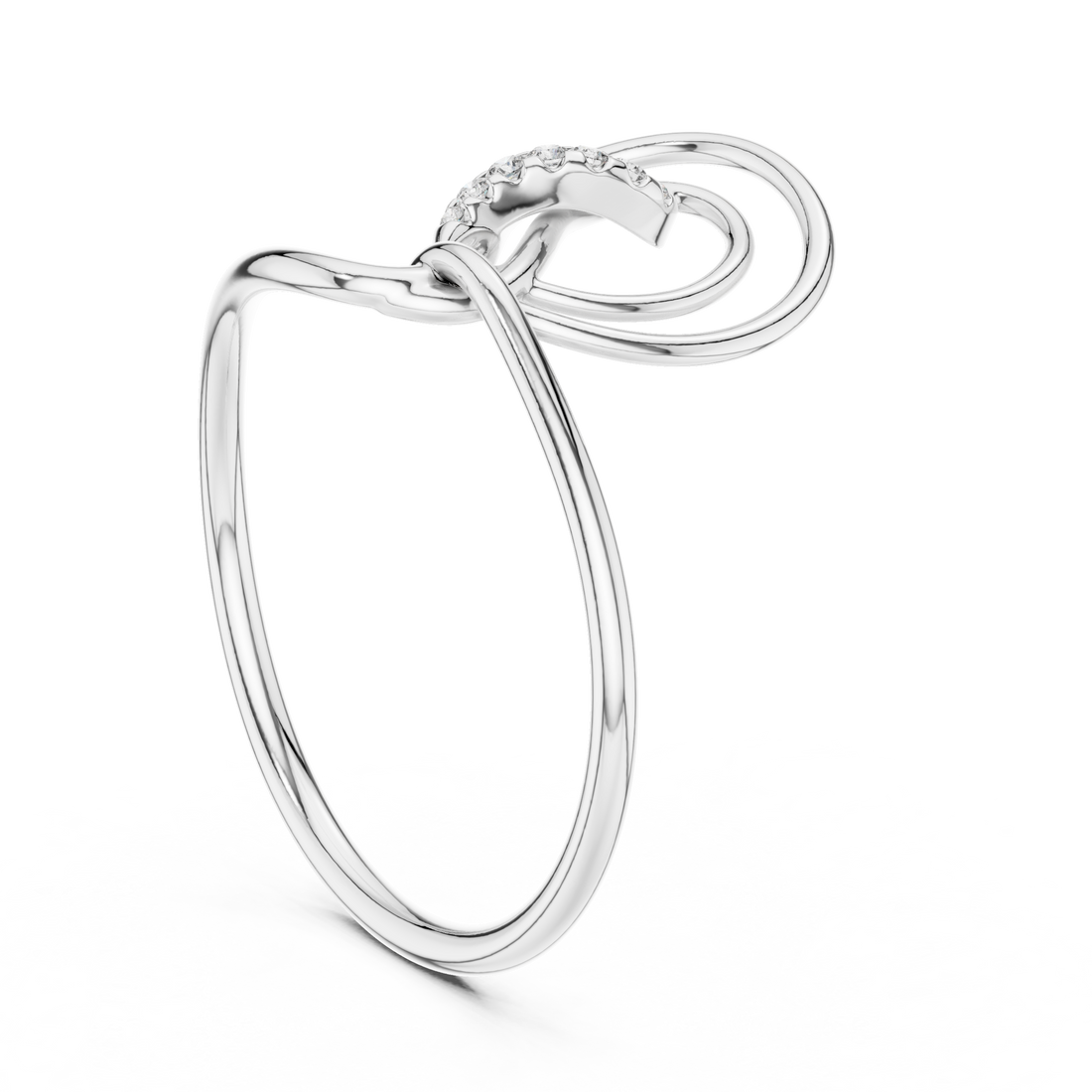 1 (153) - Fashion None Ring - White Gold