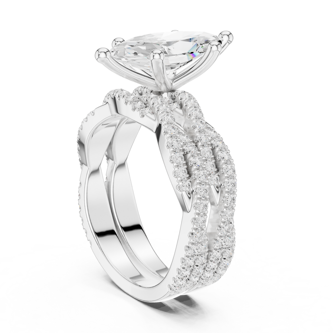 Fashion Ring - Marquise | DDLR-300-MQ - White Gold