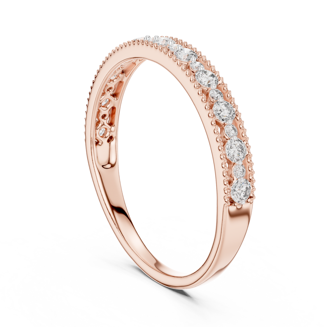 12#10011@L - Eternity Round Ring - White Gold