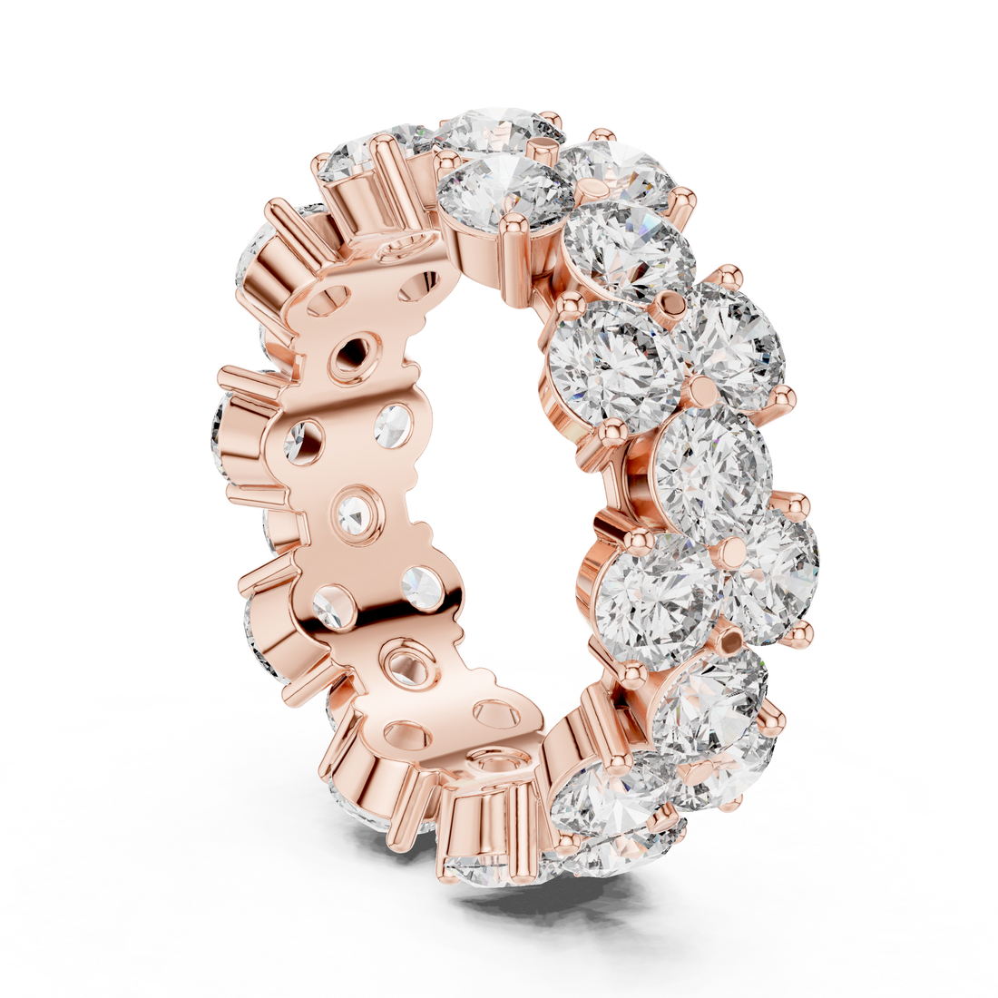 DDLR-244 - Eternity Round Ring - White Gold