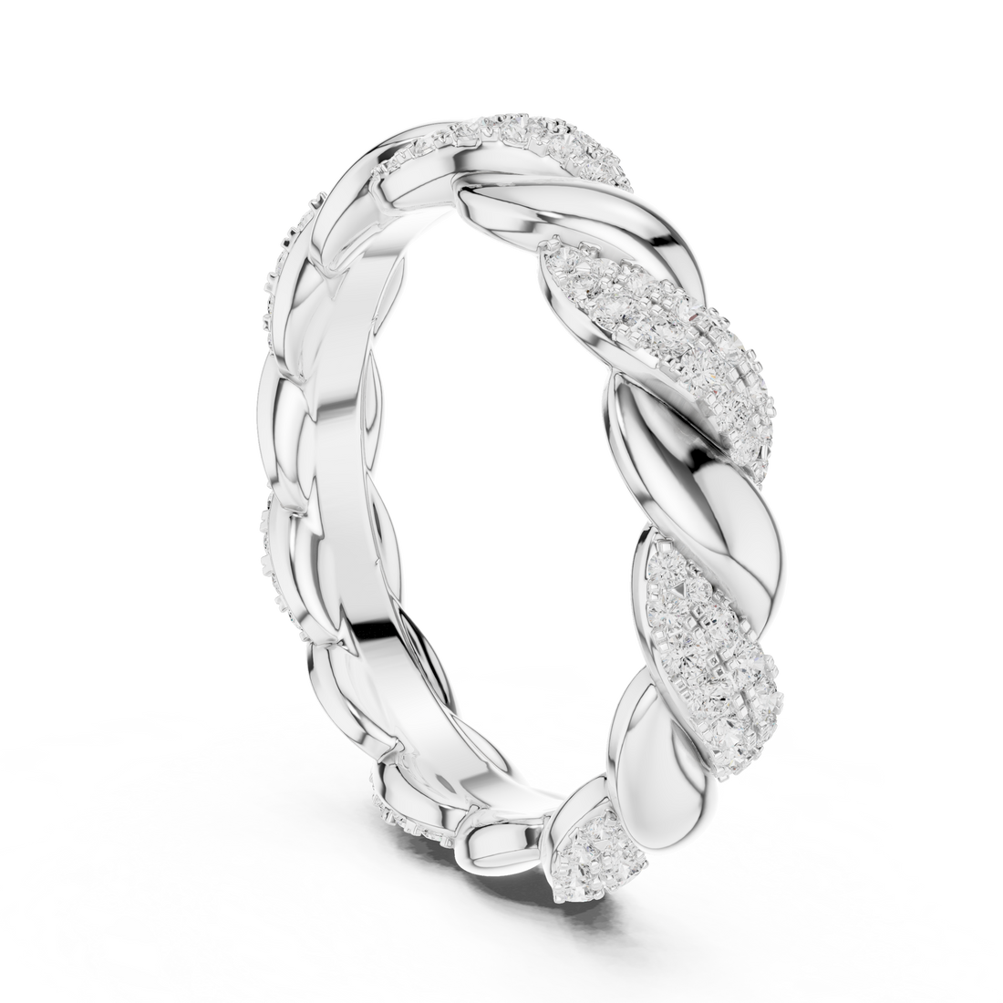 DDLR-419 - Eternity None Ring - White Gold