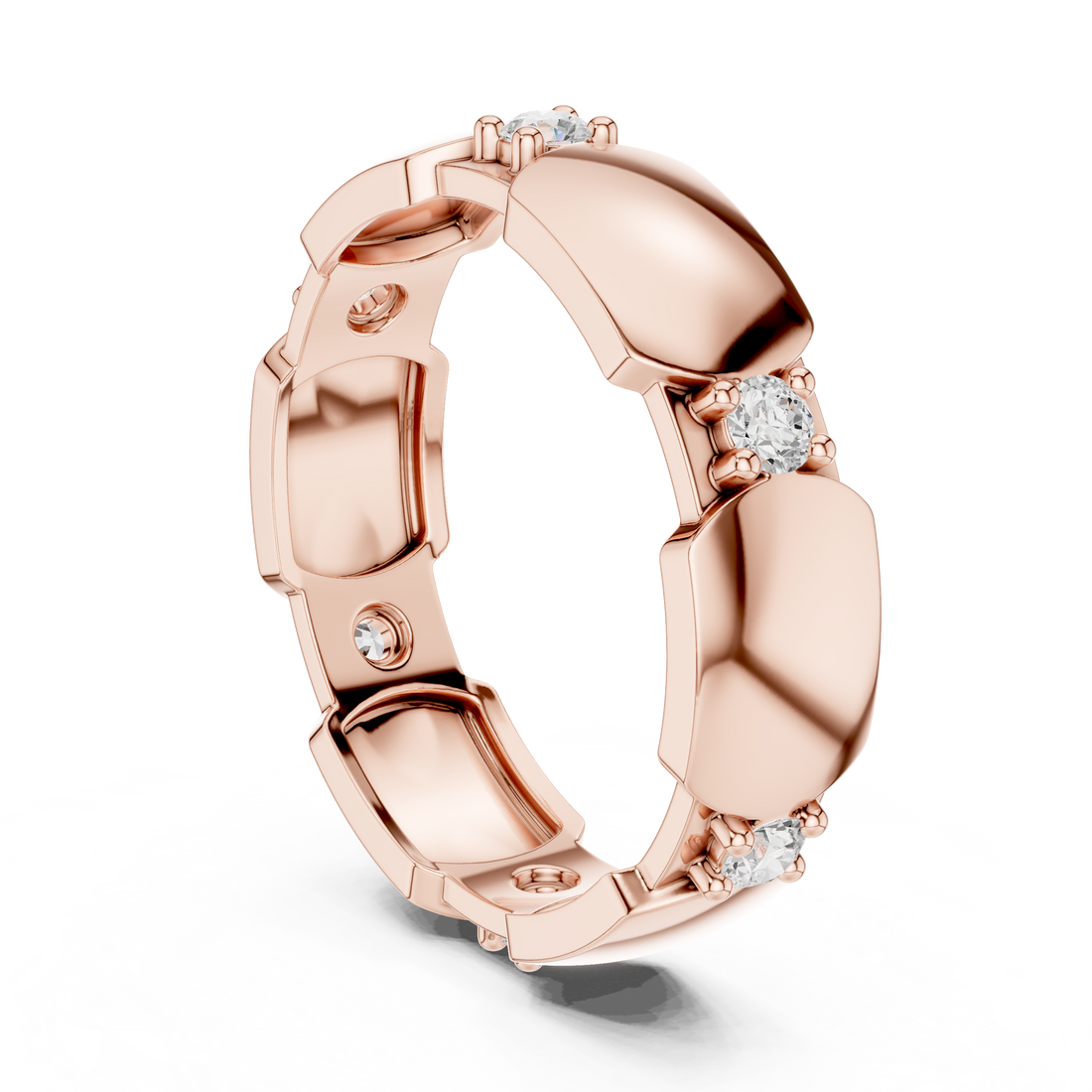 R3 - Eternity Round Ring - White Gold