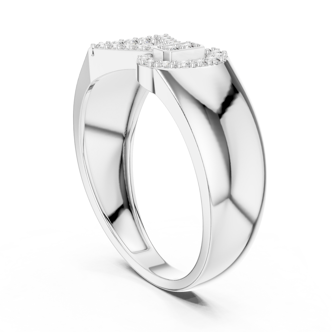 LR-01 (40) - Fashion Unknown Ring - White Gold