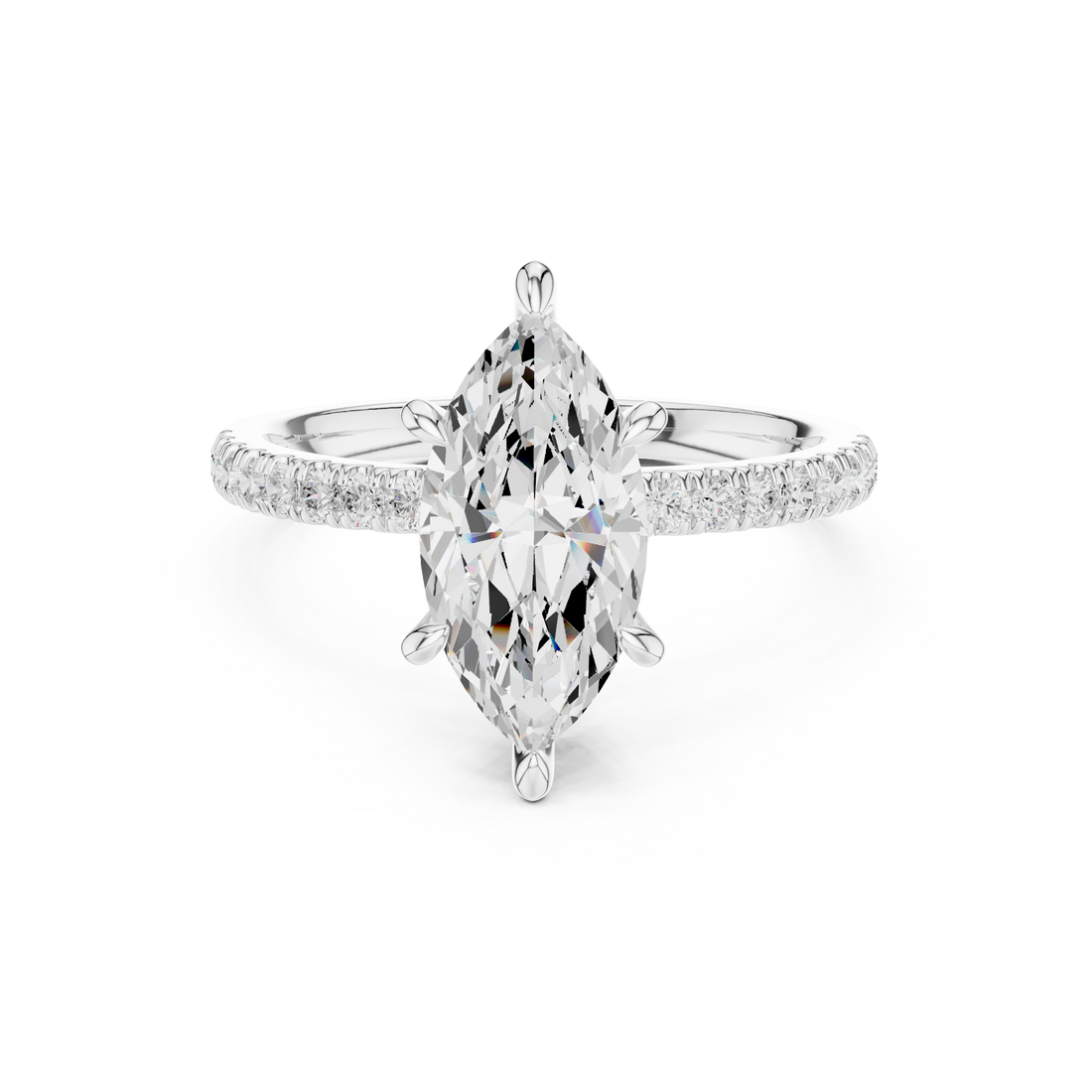 Solitaire Ring - Marquise | DDLR-1012 - Rose Gold