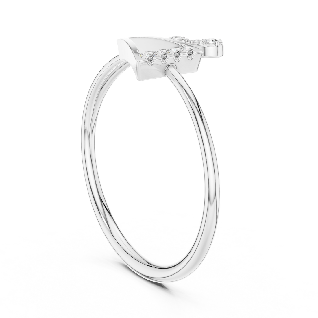 1 (214) - Fashion None Ring - White Gold
