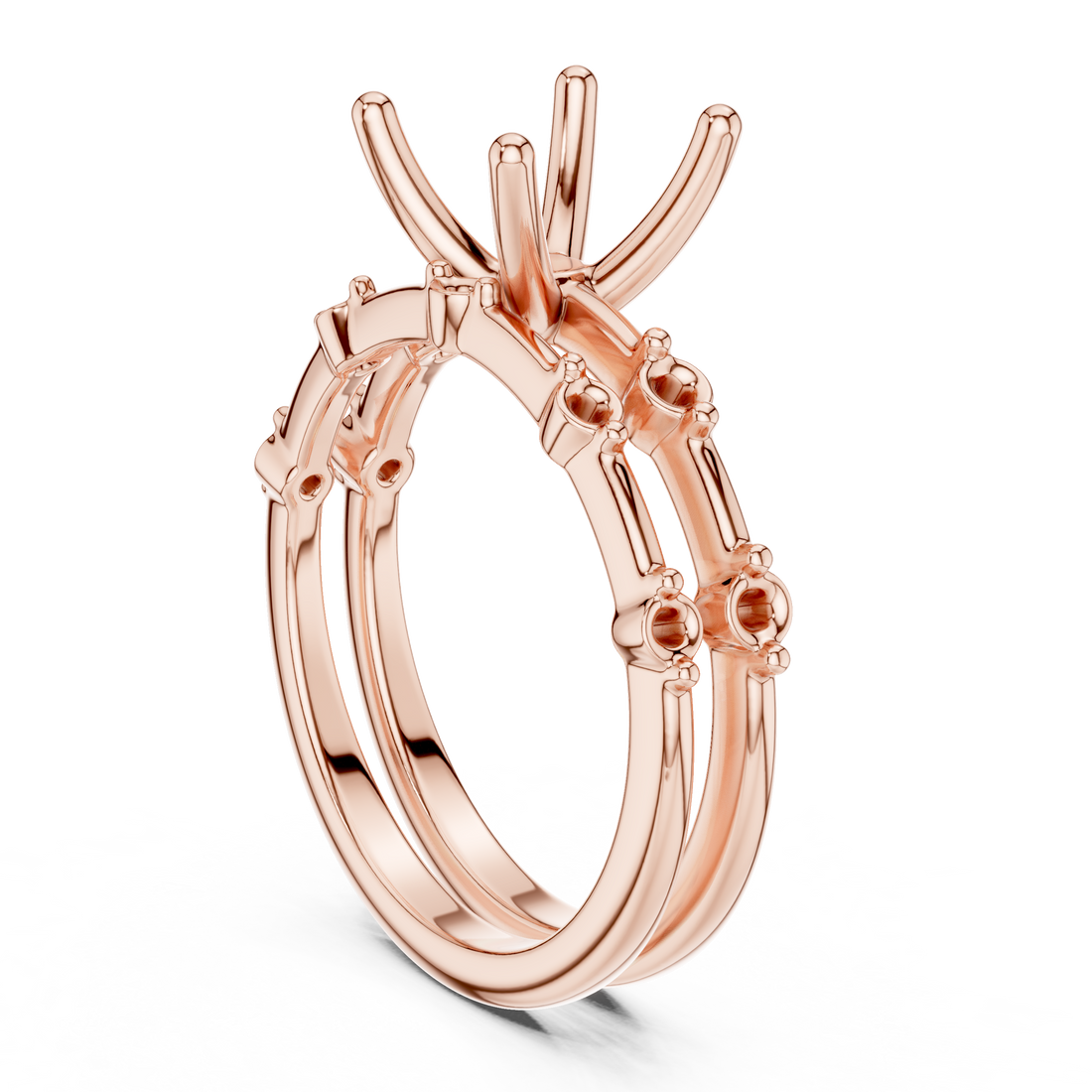 DDLR - 441 - RD - Solitaire Round Ring - White Gold