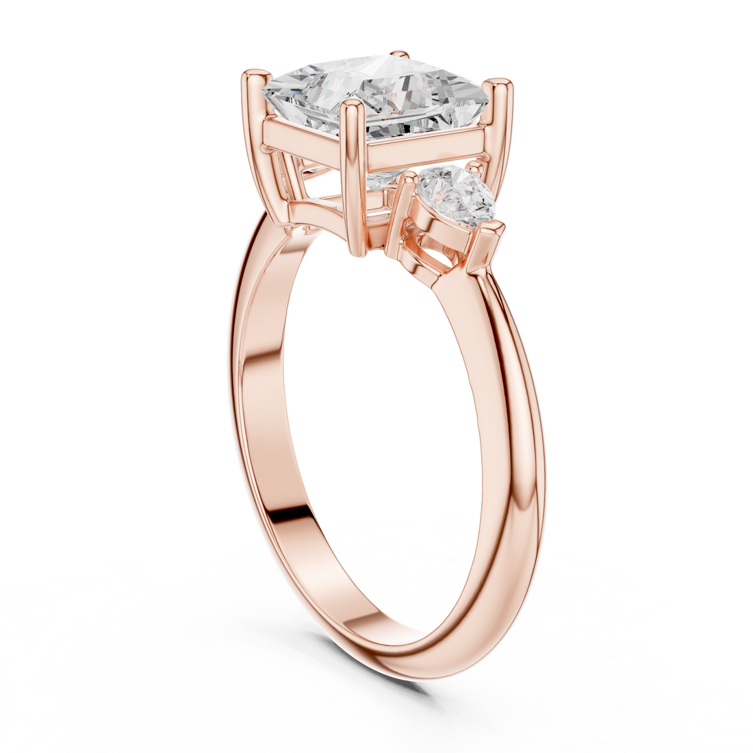 Three Stone Ring - Princess | 66 PRI - White Gold