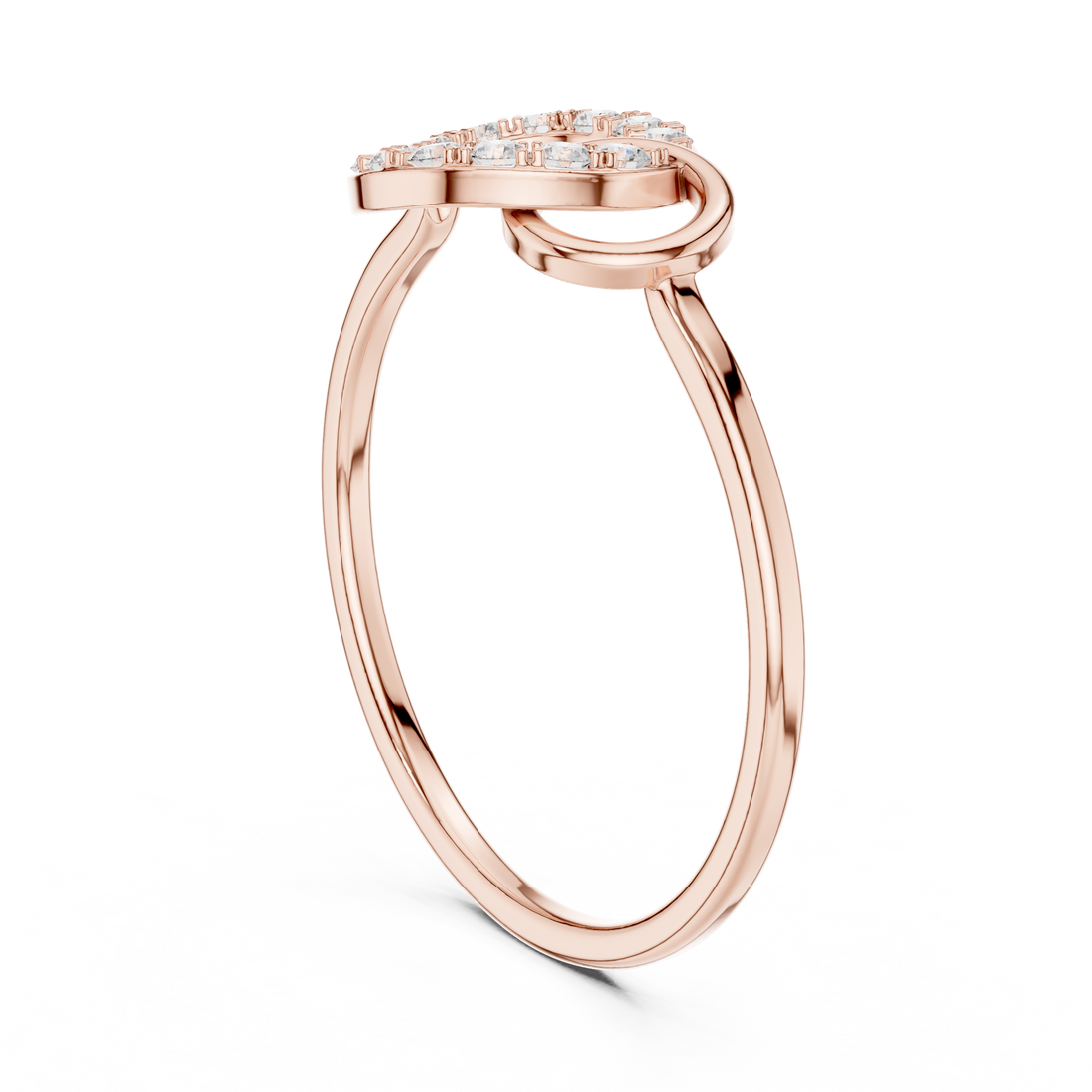 HLR-201 - Fashion Round Ring - White Gold
