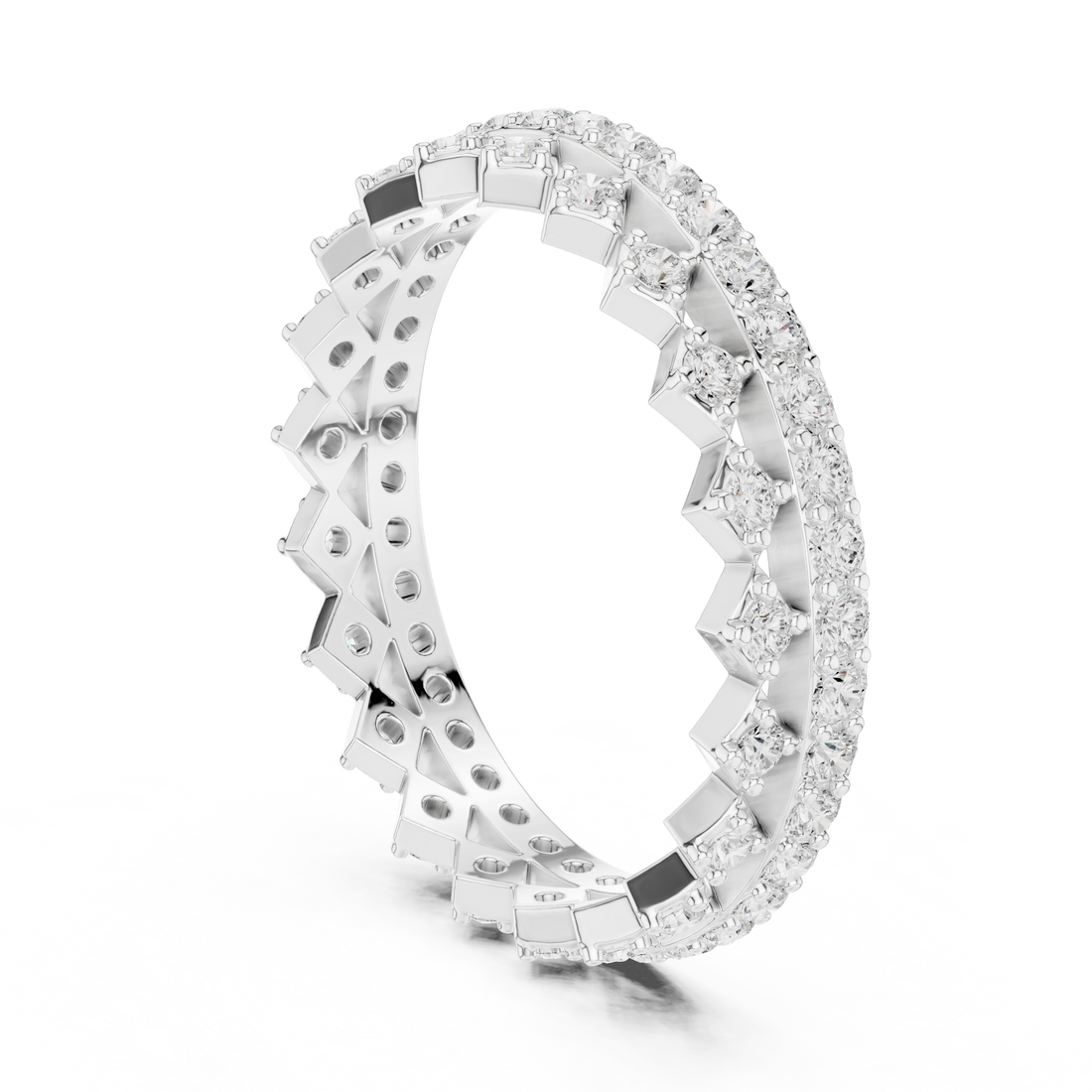 R41 - Eternity Round Ring - White Gold
