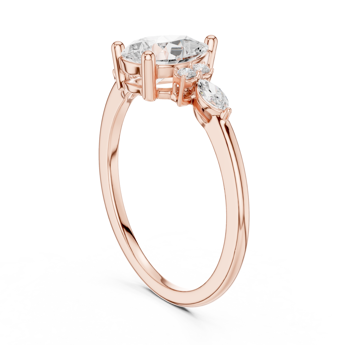 Fashion Ring - Pear | SBWR(35) - White Gold