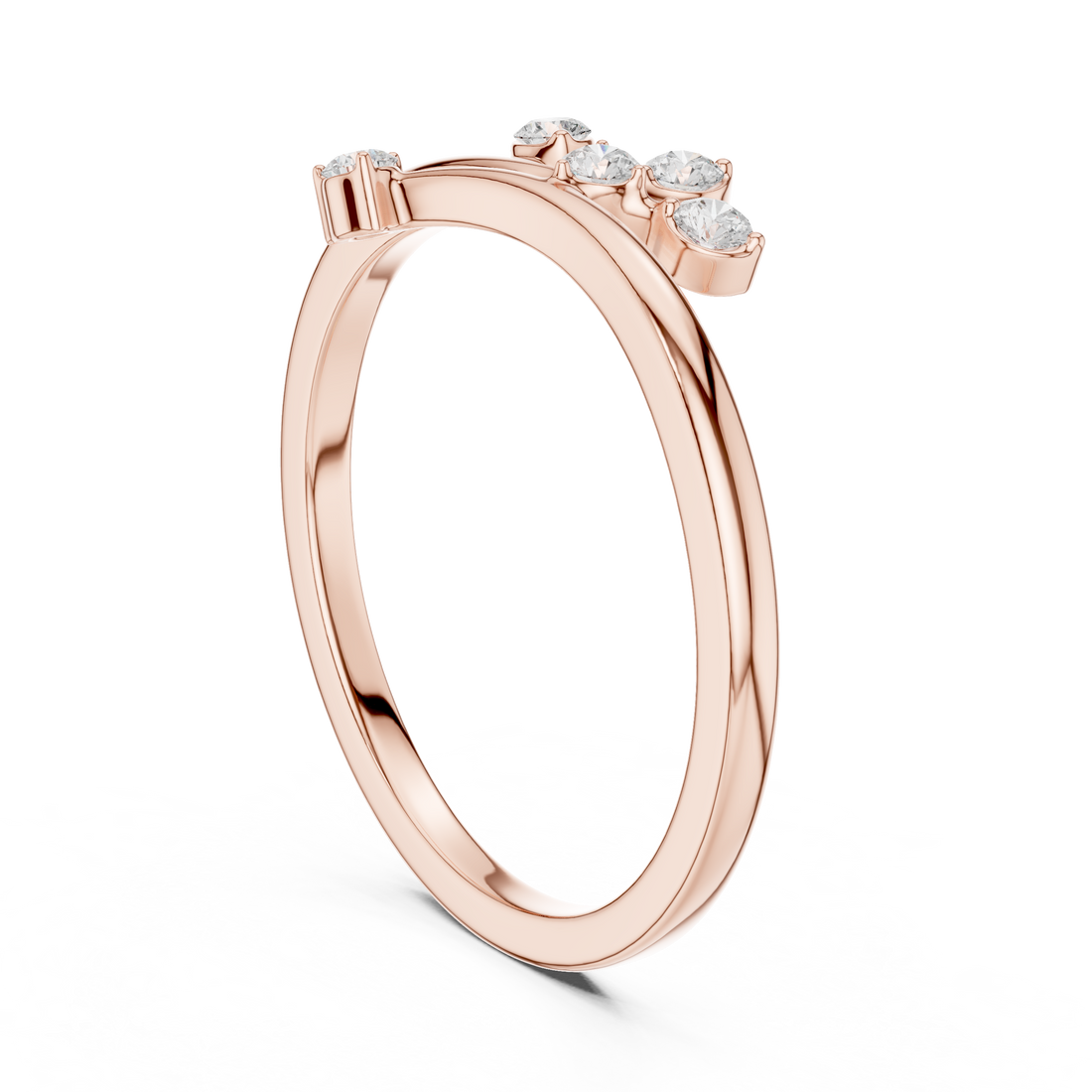 SBWR(45) - Fashion Round Ring - White Gold