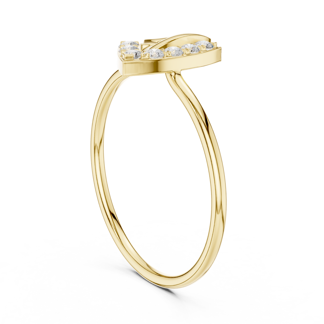 HLR-229 - Fashion Round Ring - White Gold