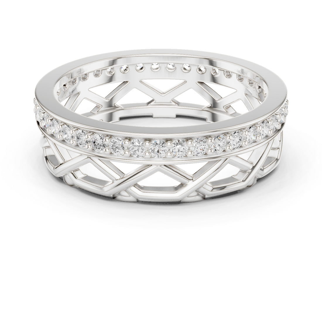 Eternity Ring - Round | R9 - White Gold