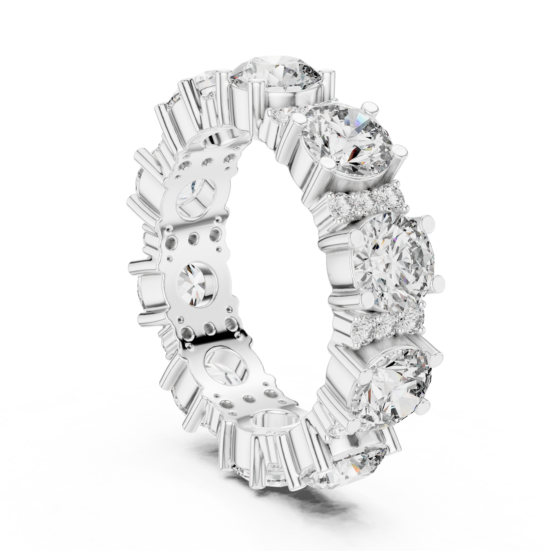 DDLR-232 - Eternity Round Ring - White Gold