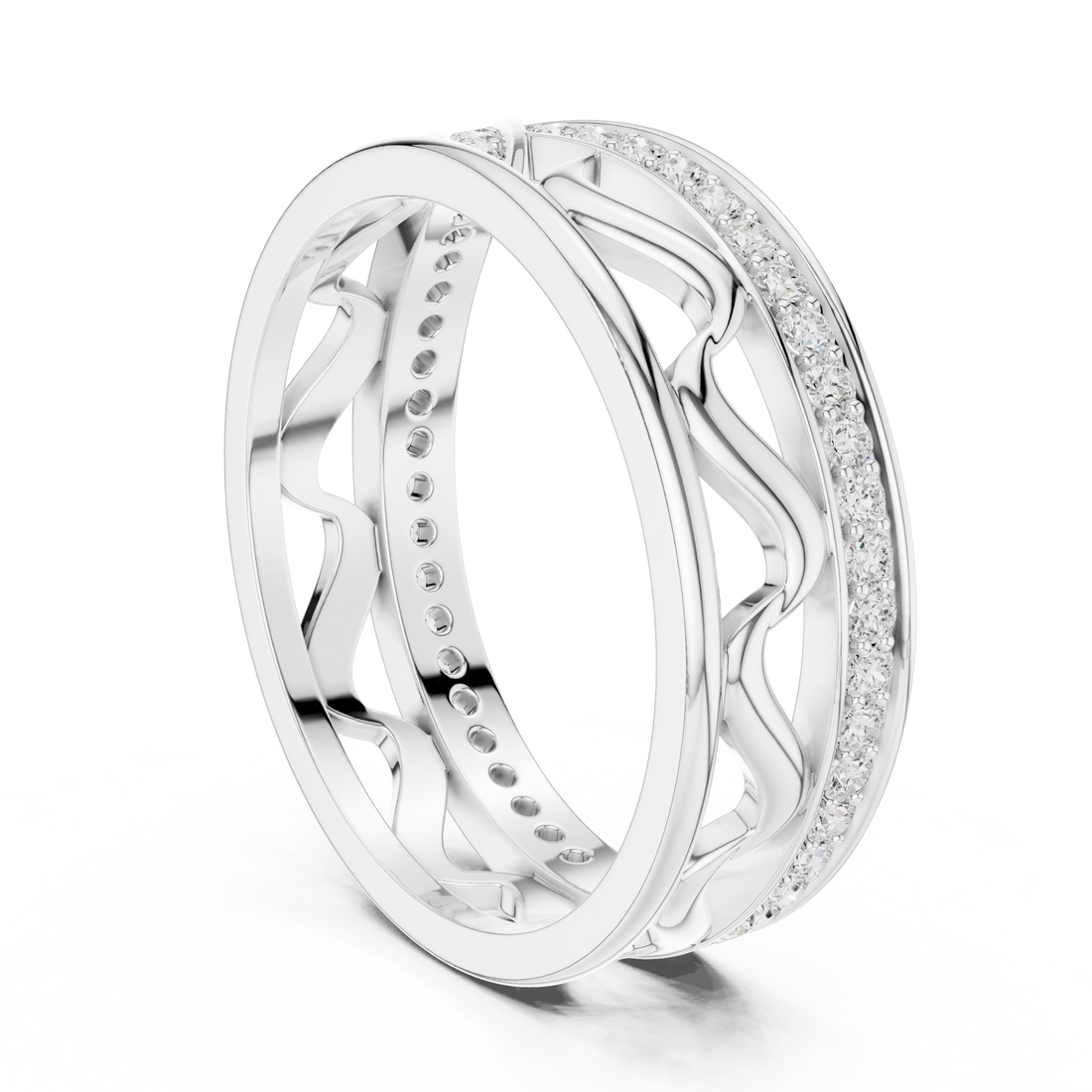 R25 - Fashion None Ring - White Gold