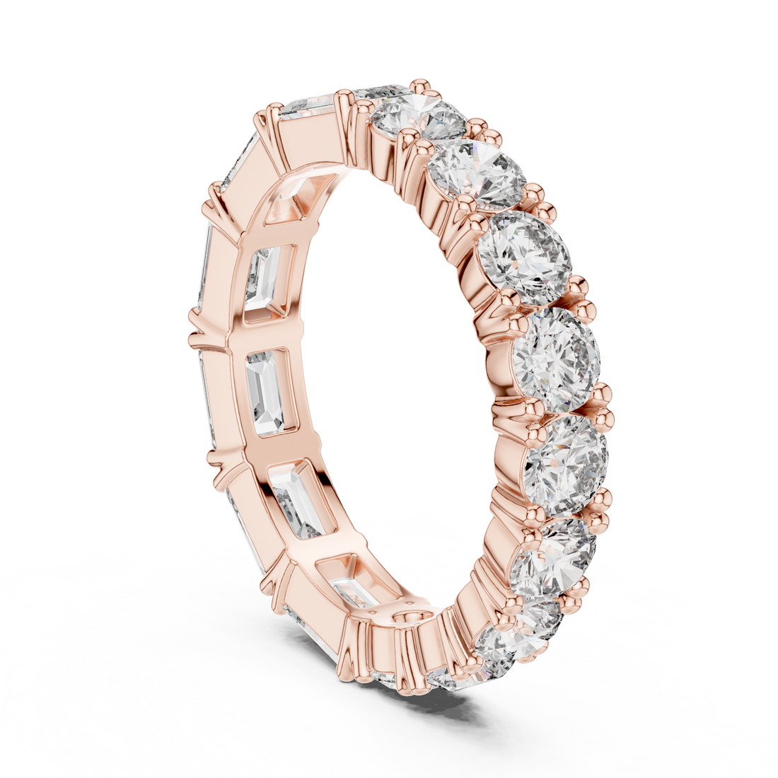 DDLR-228 - Eternity Mixed Ring - White Gold